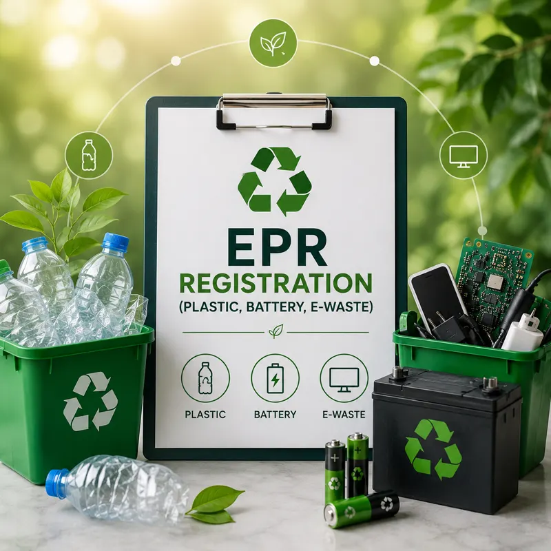 EPR Registration (Plastic, Battery, E-waste)